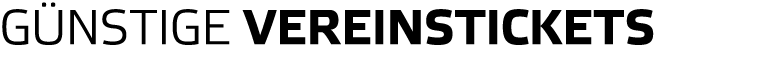 G nstige Vereinstickets 
