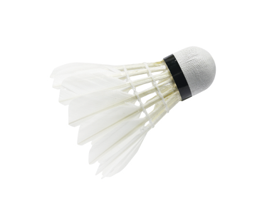 shuttlecock badminton in white background isolate with clipping path